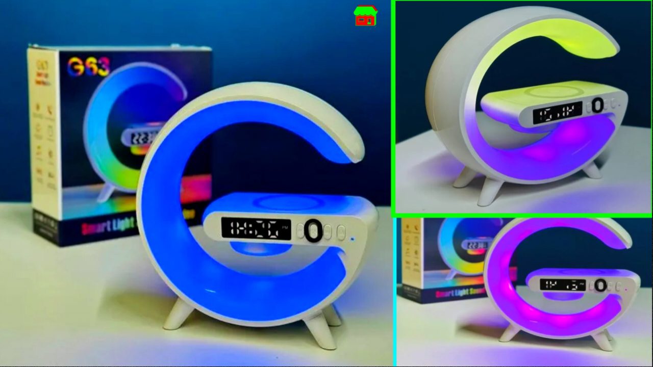 G63 RGB স্পিকার লাইট, চার্জার ও অ্যালার্ম একসাথে!