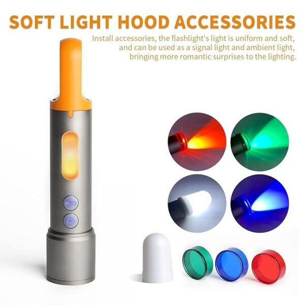 GearUP K57 Rechargeable Zoomable LED Flashlight